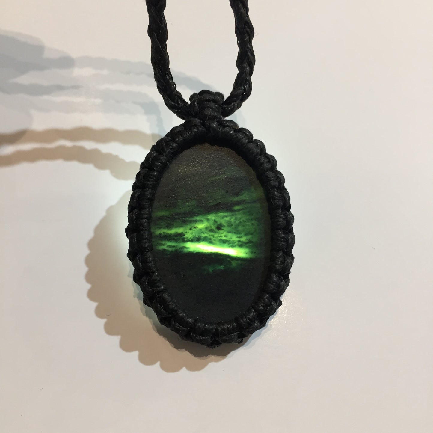 Blue Jade Amulet Pendant - Nelson Jade