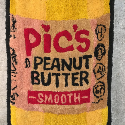 Pics Peanut Butter Rug Tufted Wall Hanging