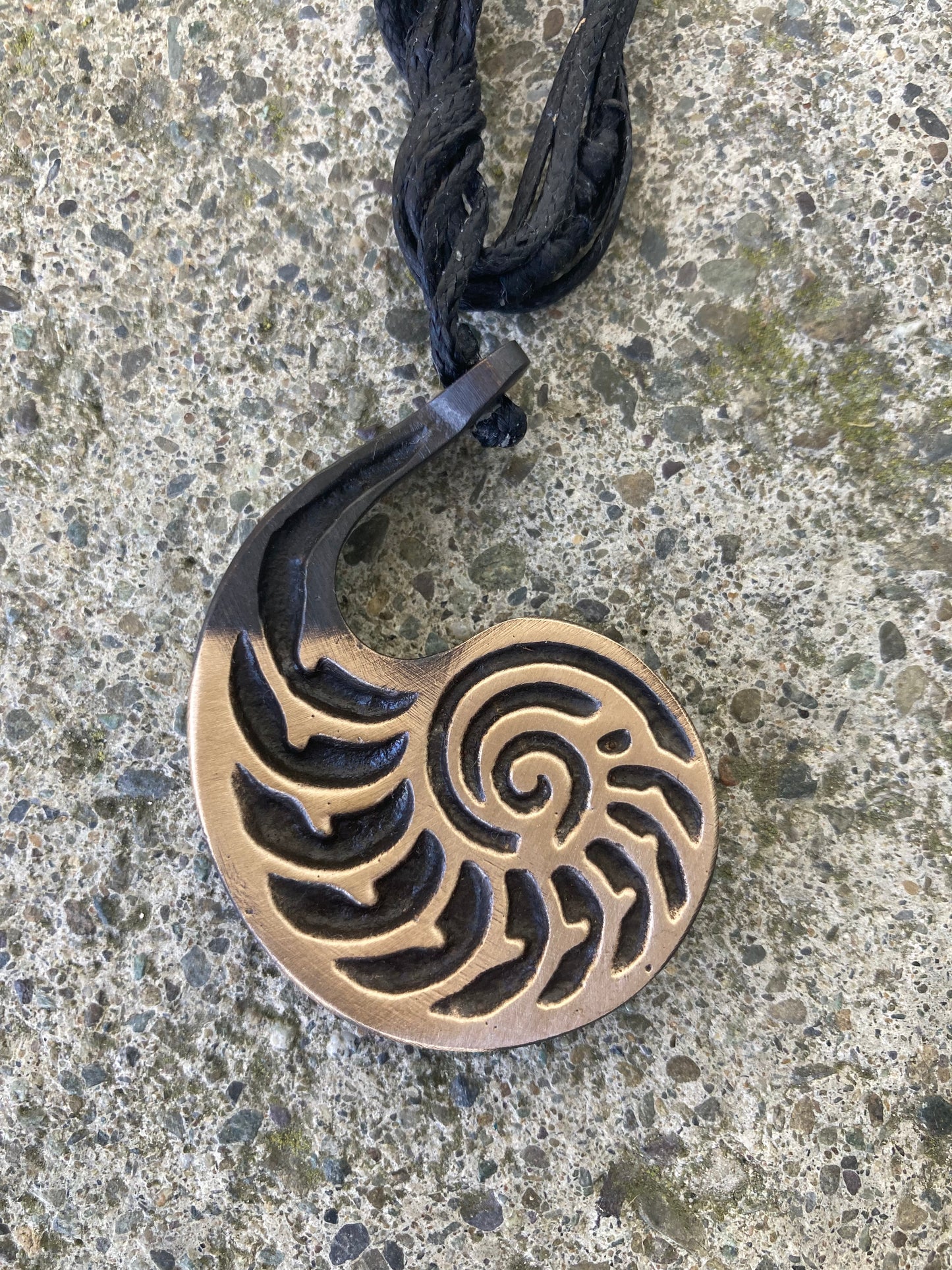 Bronze Nautilus Pendant