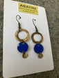 Blue Enamel Earrings