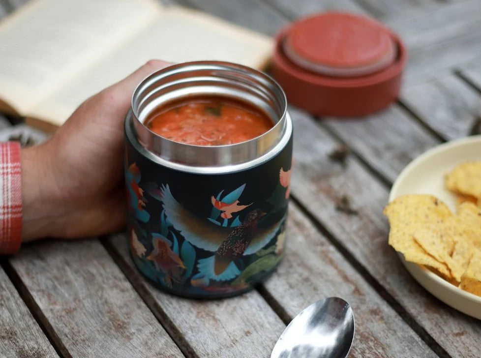 Food Canister - Orchid and Starling