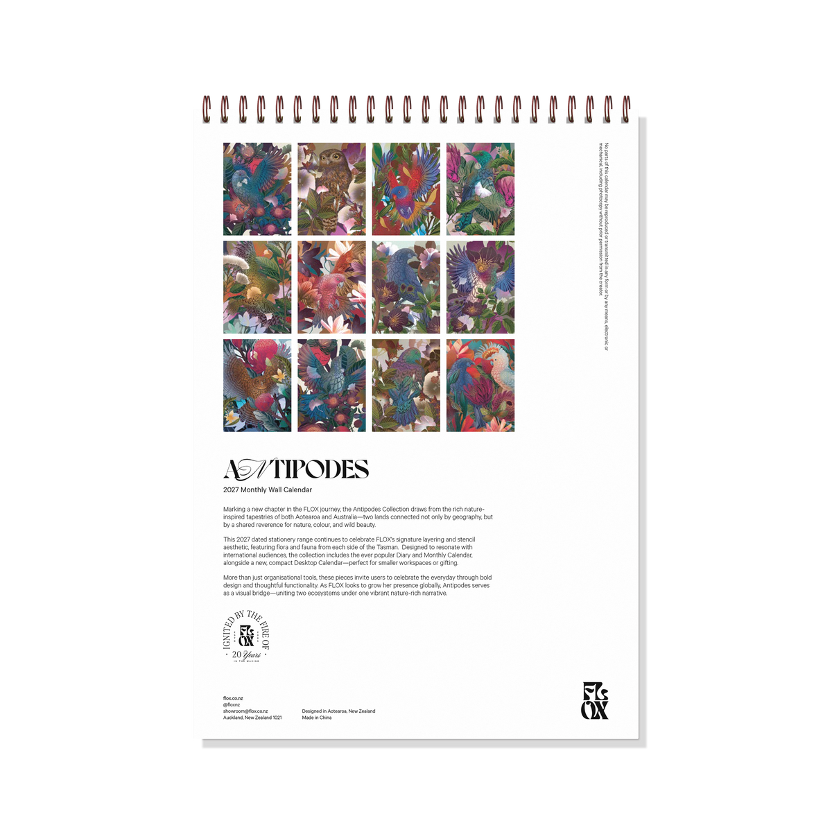 Antipodes 2027 Calendar