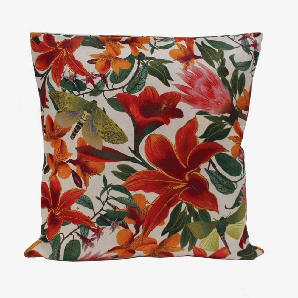 Flox Cushion Cover - Floral - Hemp Indoor