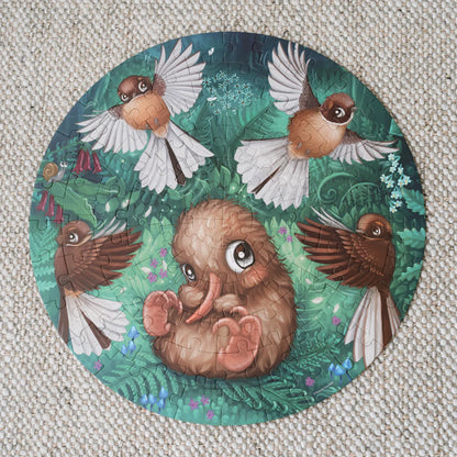 Puzzle - Fantail Flurry - Round - 100 piece