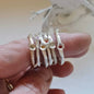 Flowered Ritual Ring - Silver and Orange Sapphire