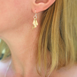 Gold Flutter Earrings