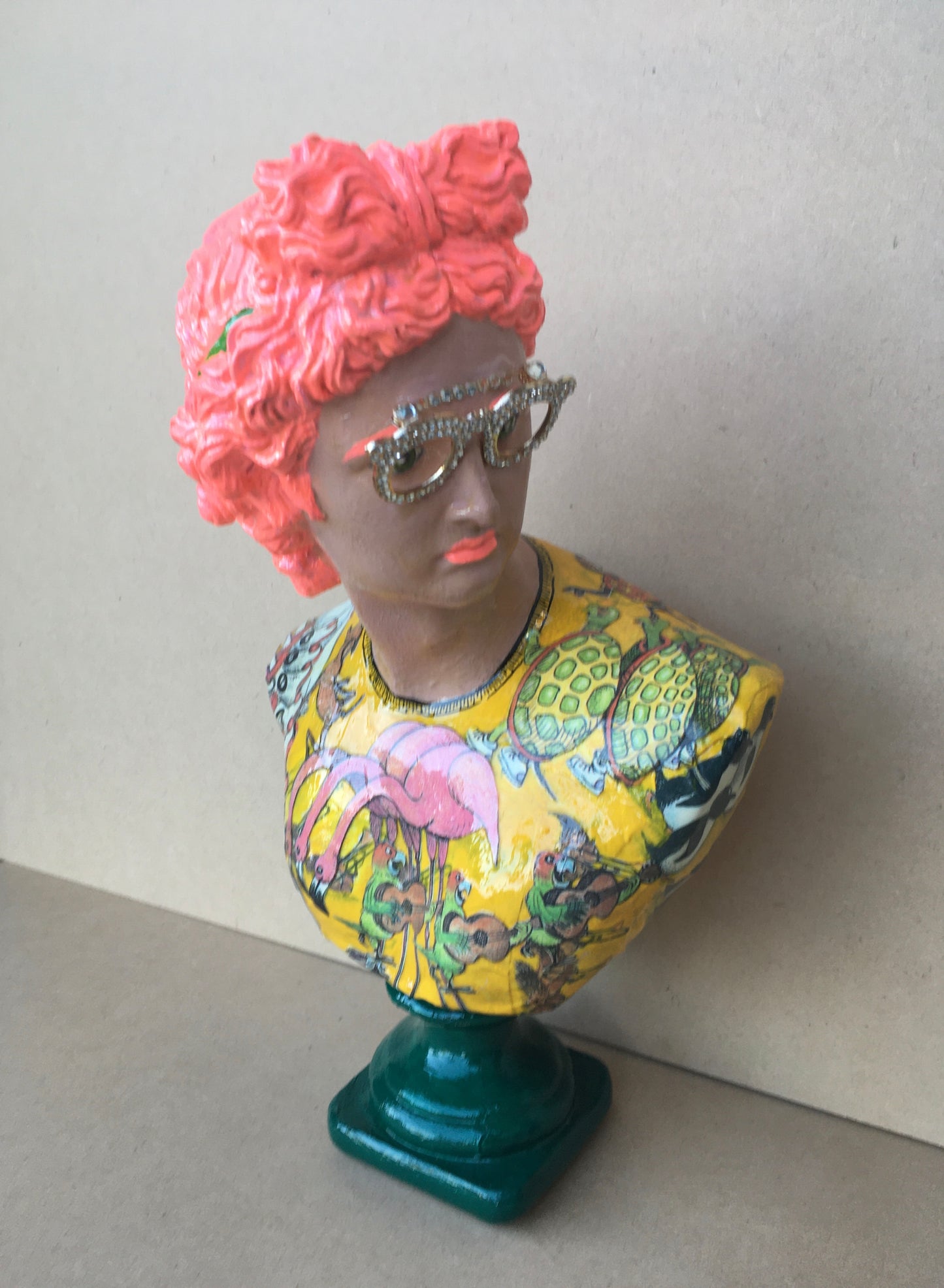 Placidia Popped - Mixed Media Sculpture