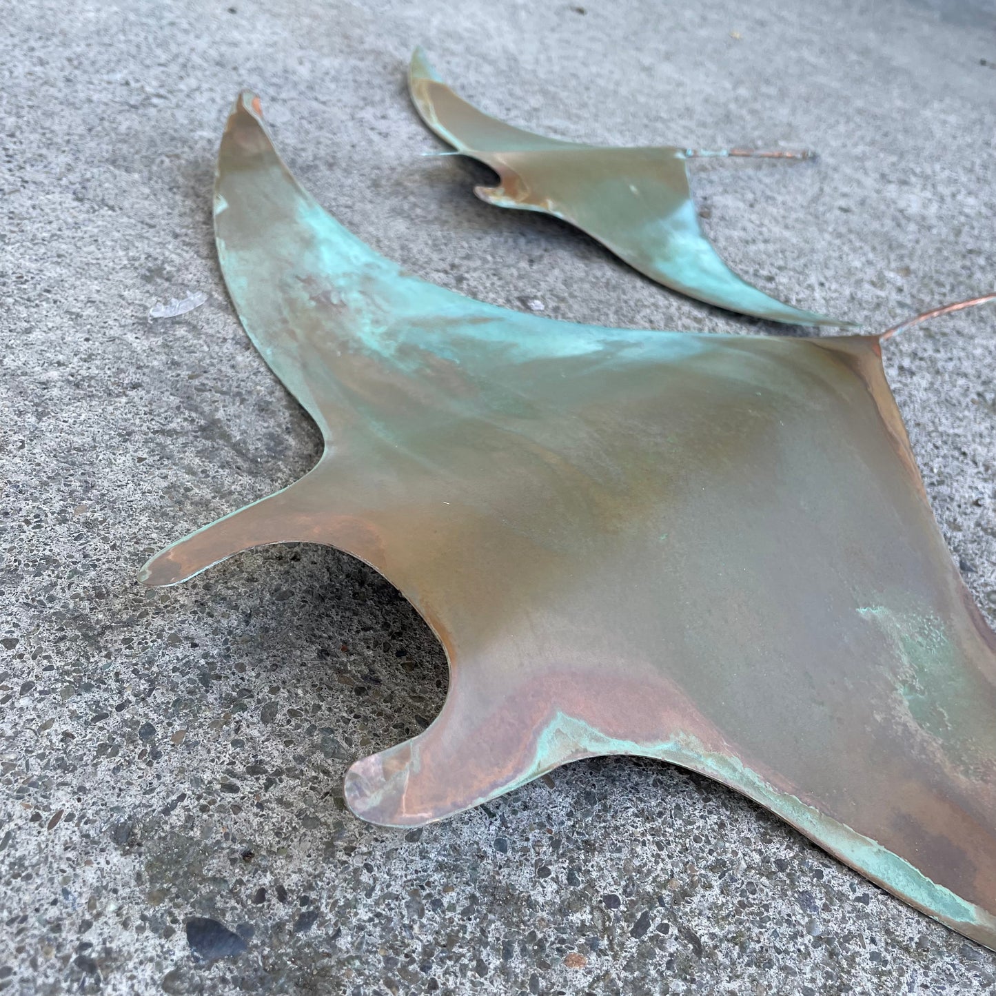 Copper Manta Rays - Set of 4