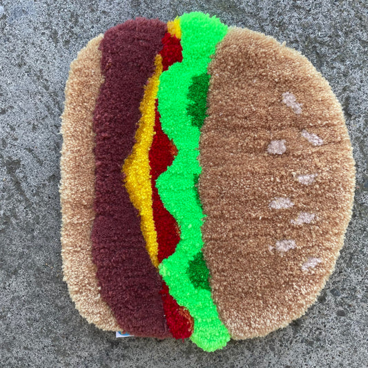 Burger Rug Tufted Wall Hanging