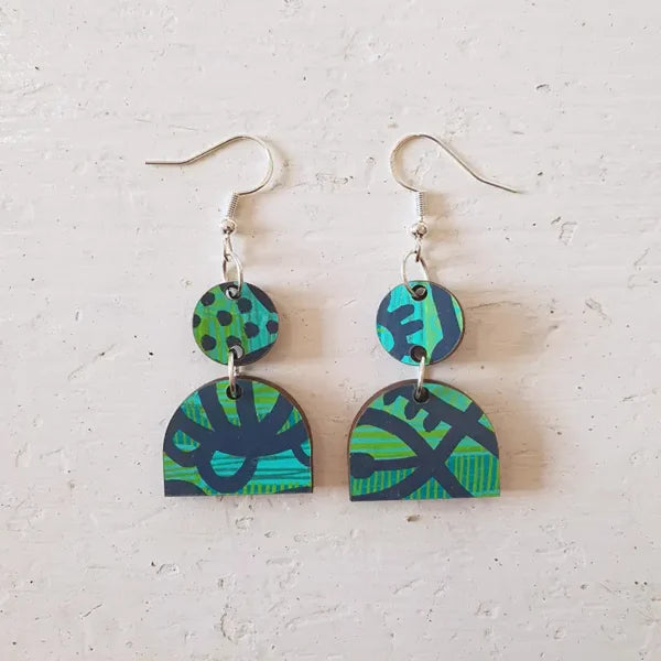 Greenffiti - Tiny Top & Arch Earrings