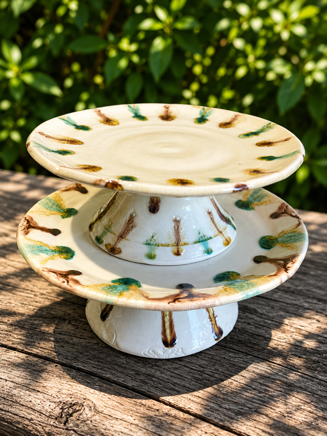 Nature Imprinted Cake Stand