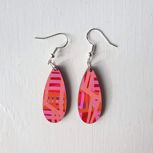 Hot Metropolis -  Thin Tear Drop Earrings