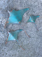 Copper Manta Rays - Set of 3