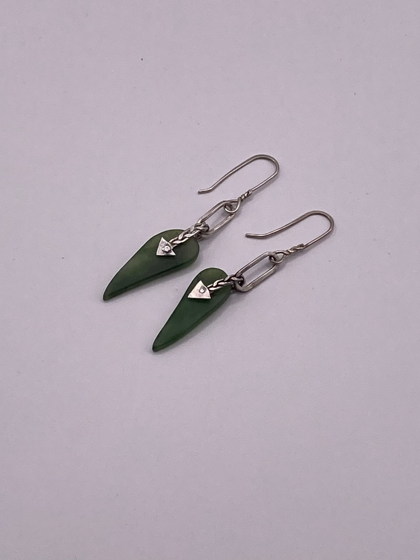 Braided Silver Earrings