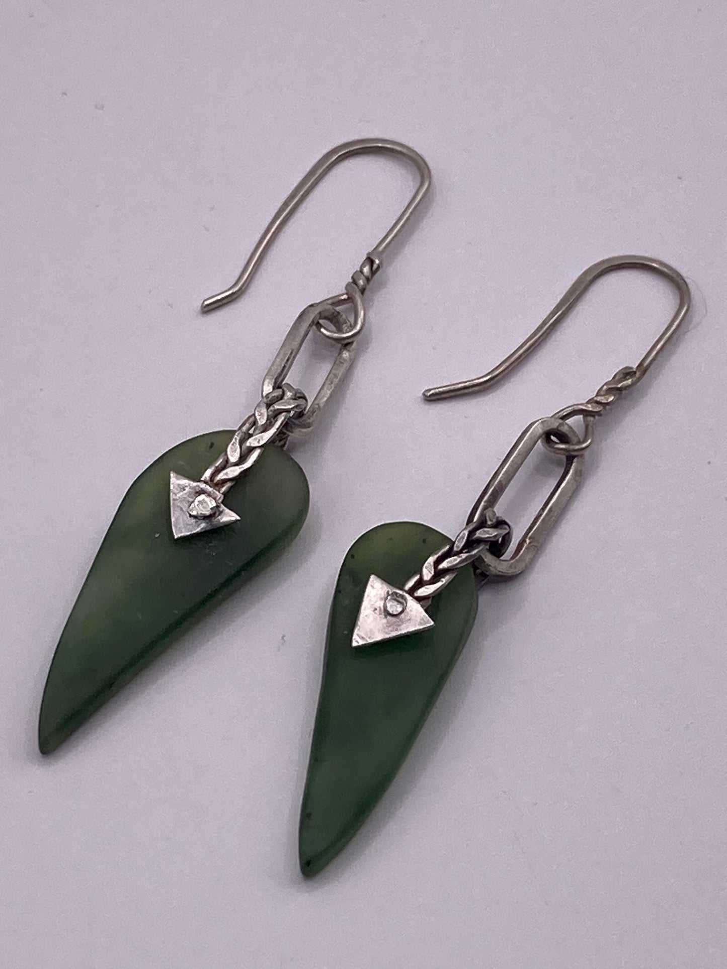Braided Silver Earrings