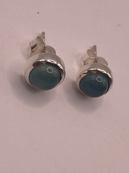 Chalcedony Stud Earrings