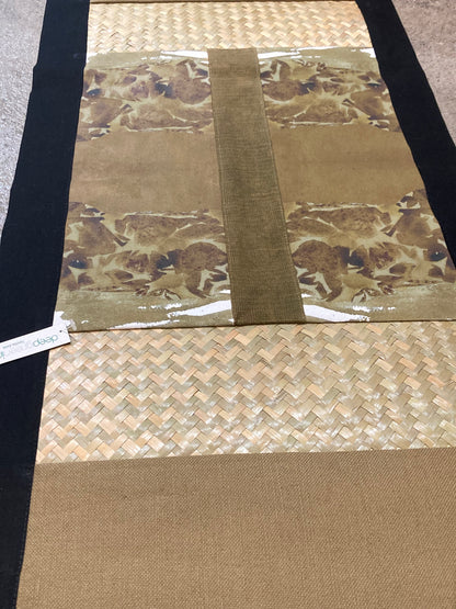 Textile Exile Screenprinted Art Runner