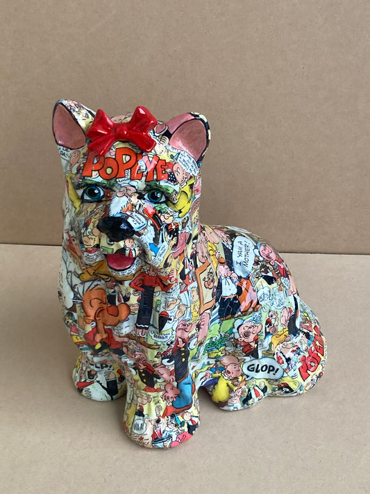 Popeye - Mixed Media Sculpture