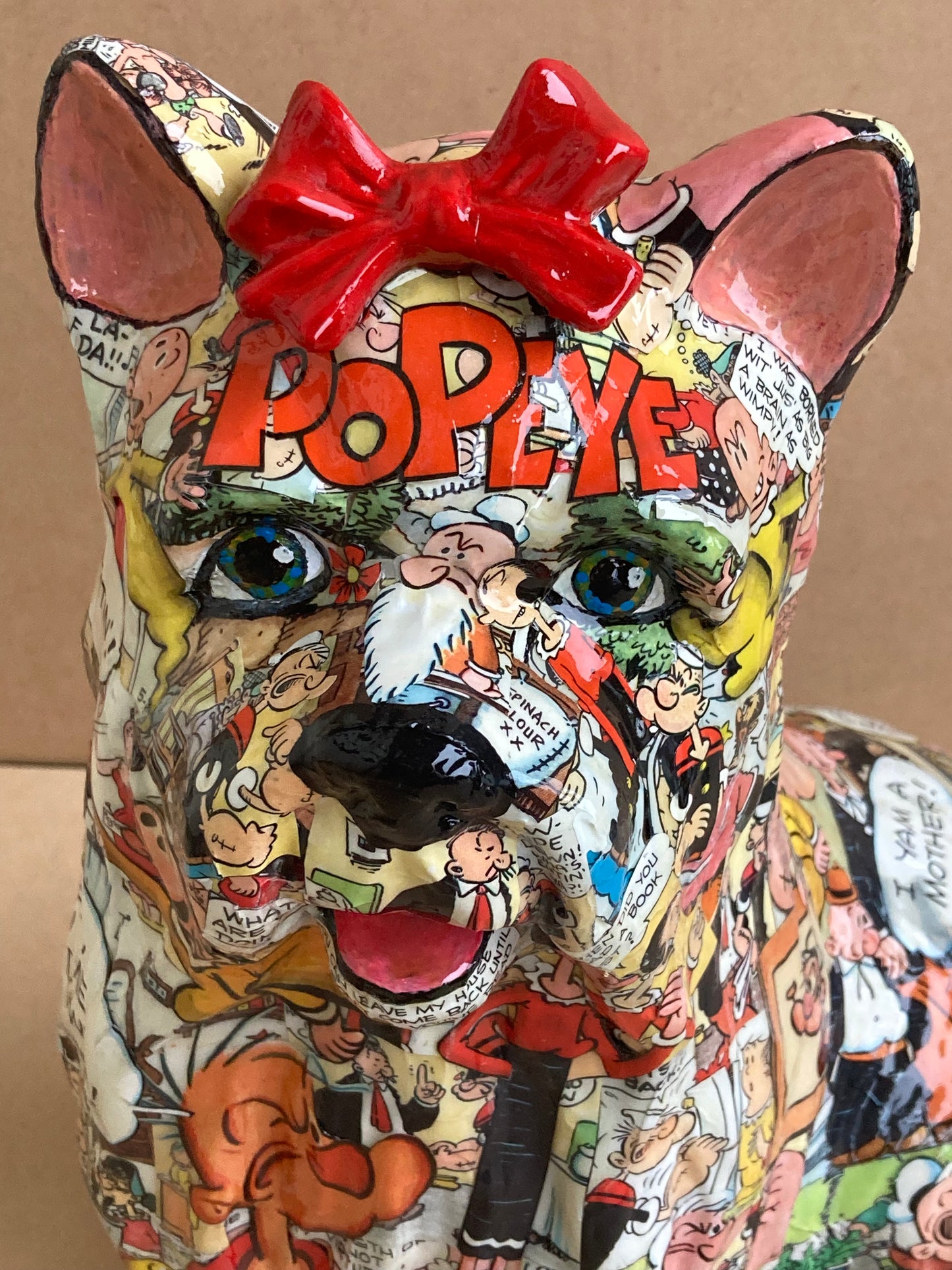 Popeye - Mixed Media Sculpture