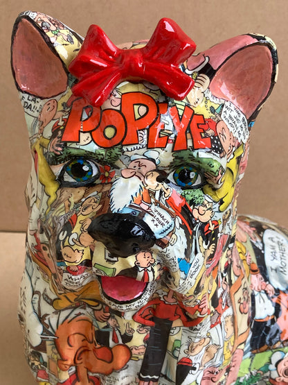 Popeye - Mixed Media Sculpture