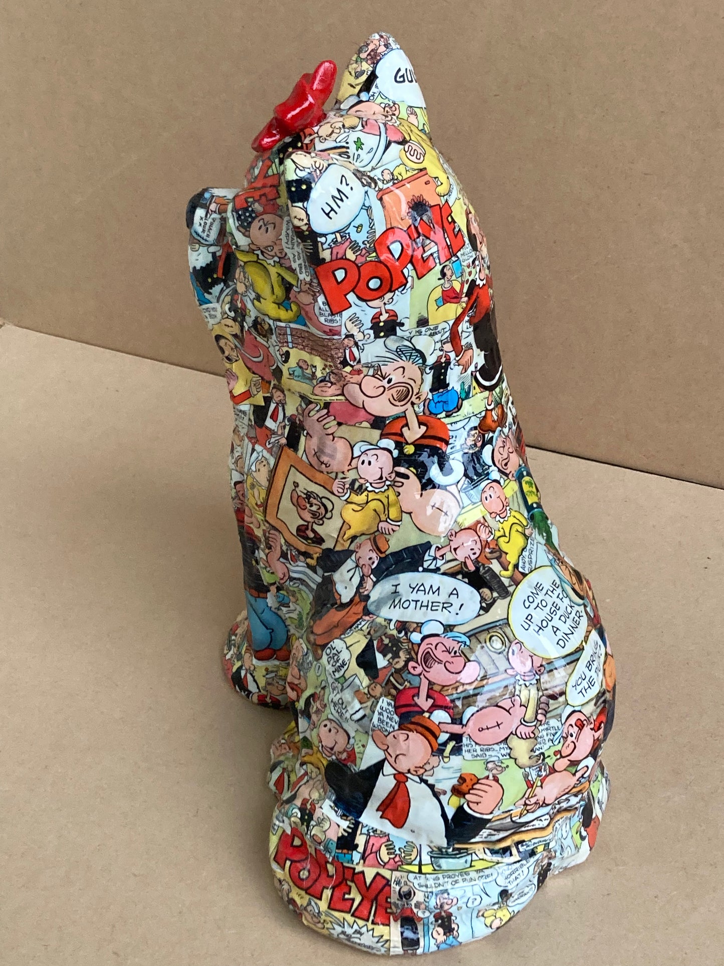 Popeye - Mixed Media Sculpture