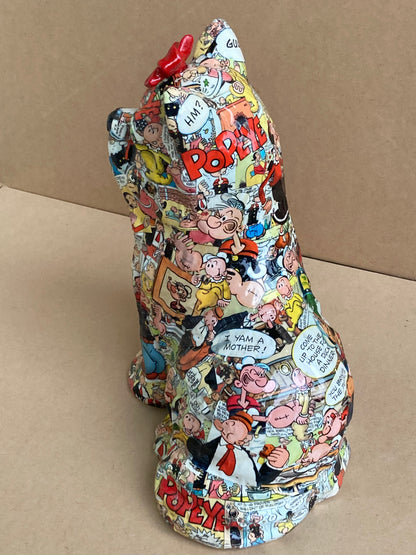 Popeye - Mixed Media Sculpture