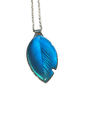 Blue Pohutukawa Leaf with Bite Pendant