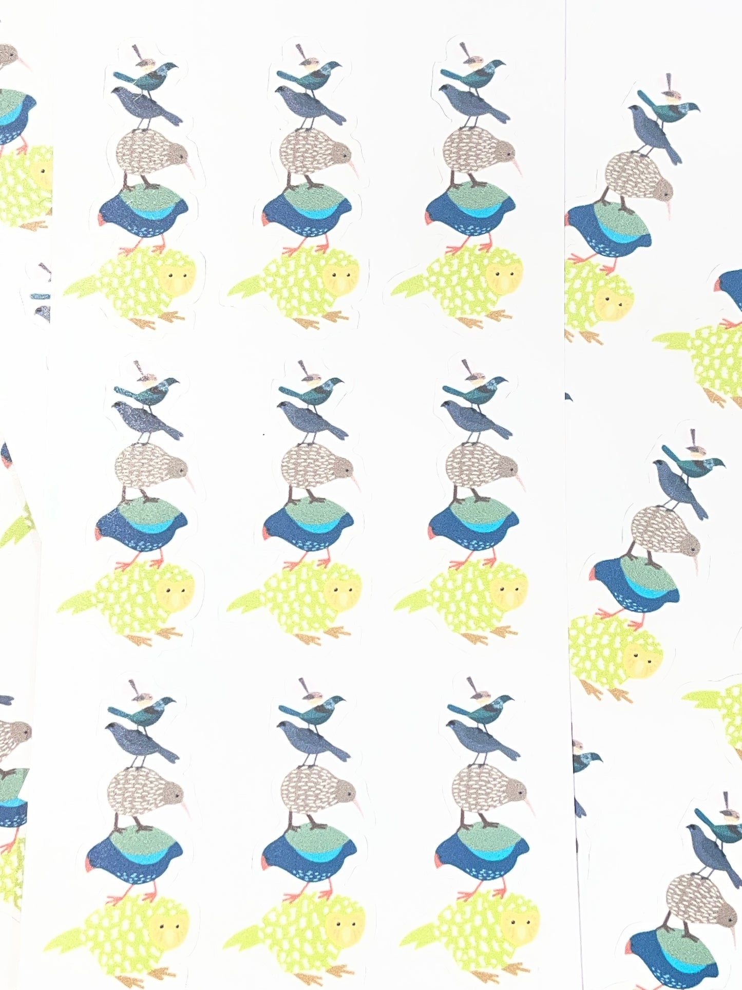 NZ Bird Stack Sticker Sheet