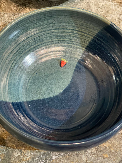 Embelished Stoneware Bowls and Dishes - Blue and Midnight