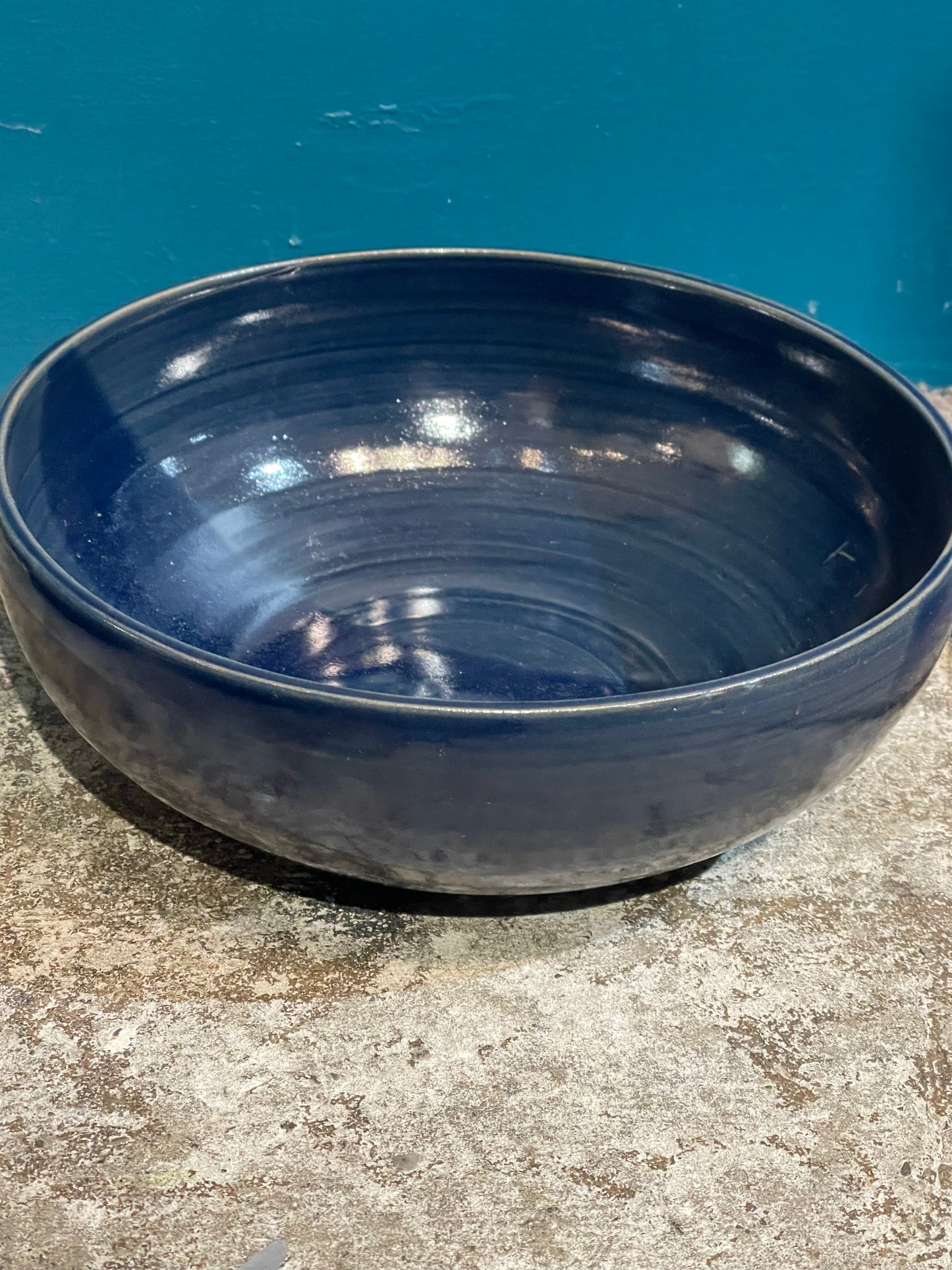 Embelished Stoneware Bowls and Dishes - Blue and Midnight