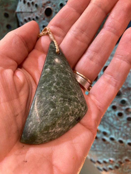 Large Angular Drop Pendant