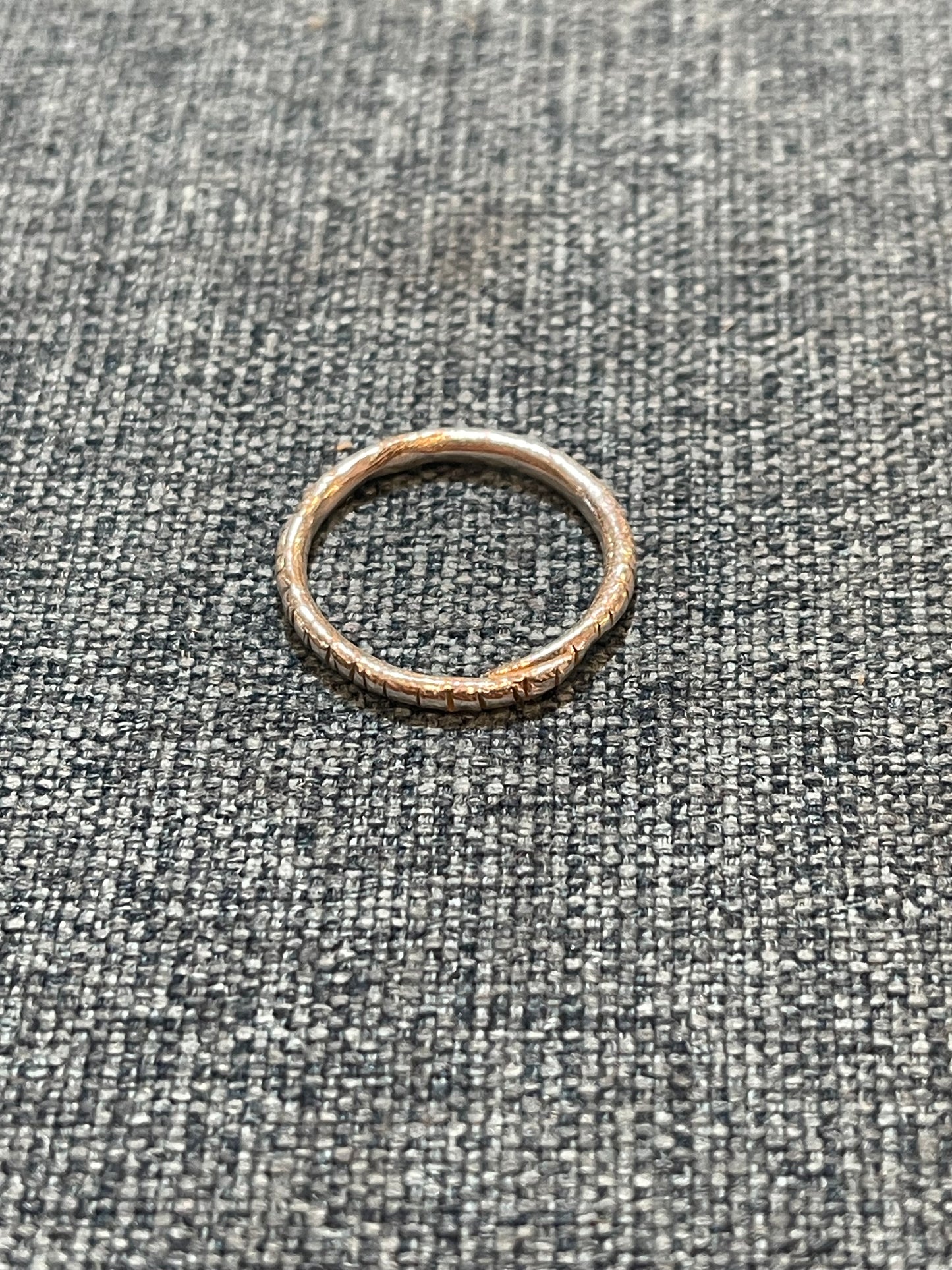 Textured Silver Band