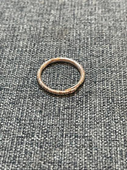 Textured Silver Band