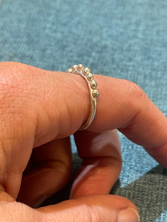 Spaced Dotti Silver Band