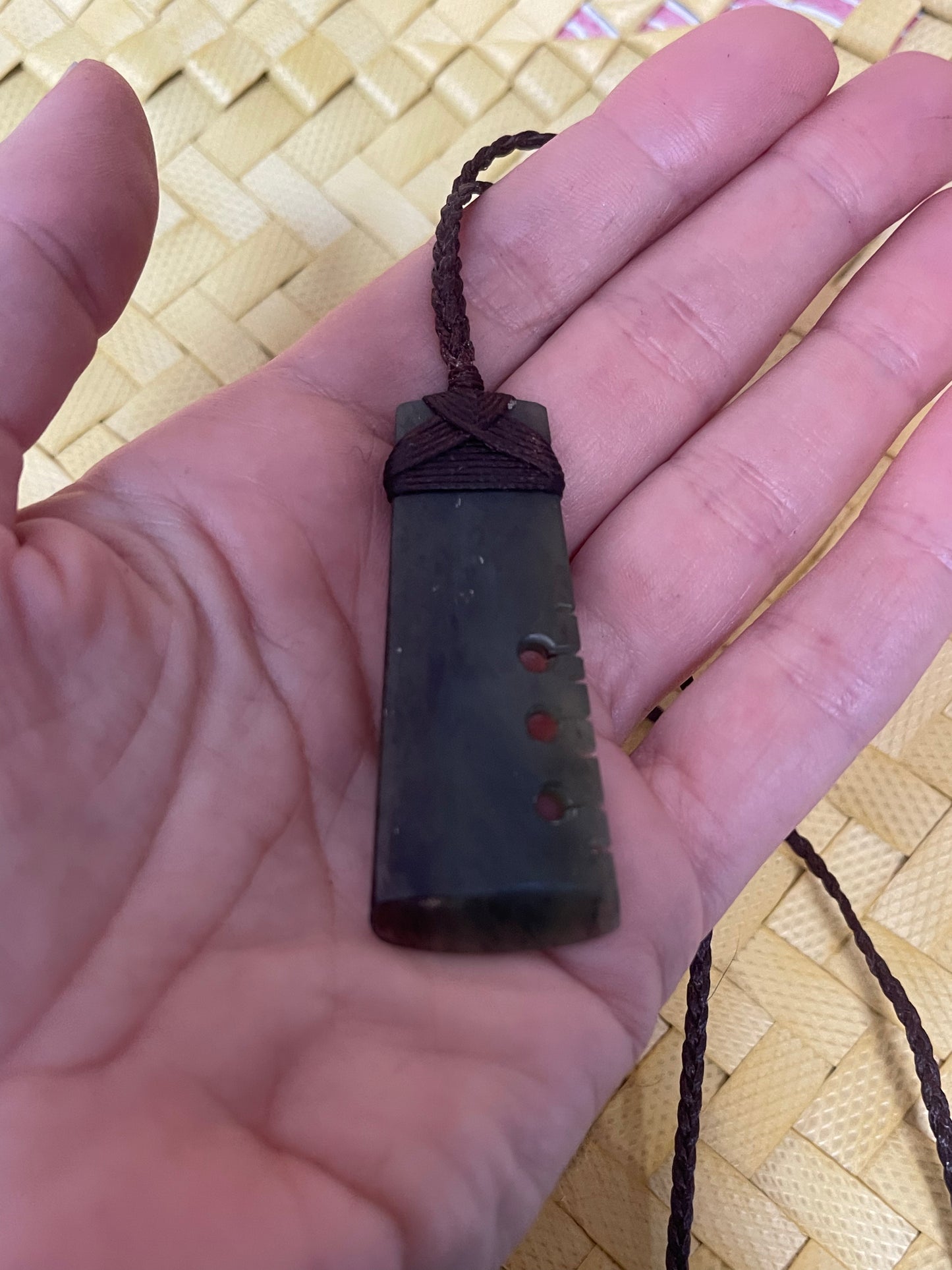 Large Knotched Toki 2 - Pounamu