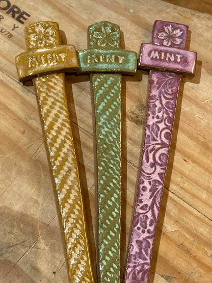Ceramic Herb Labels