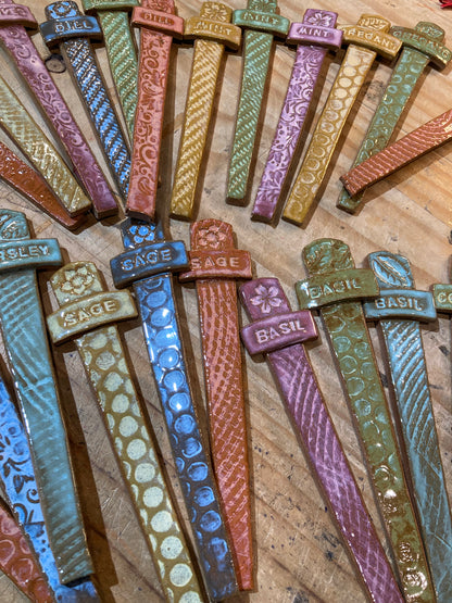 Ceramic Herb Labels