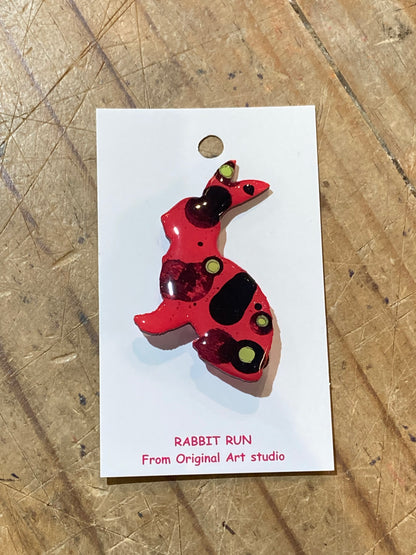 Rabbit Brooch