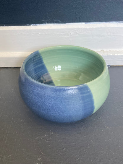Coastal Stoneware Bowls and Dishes - Aqua and Blue