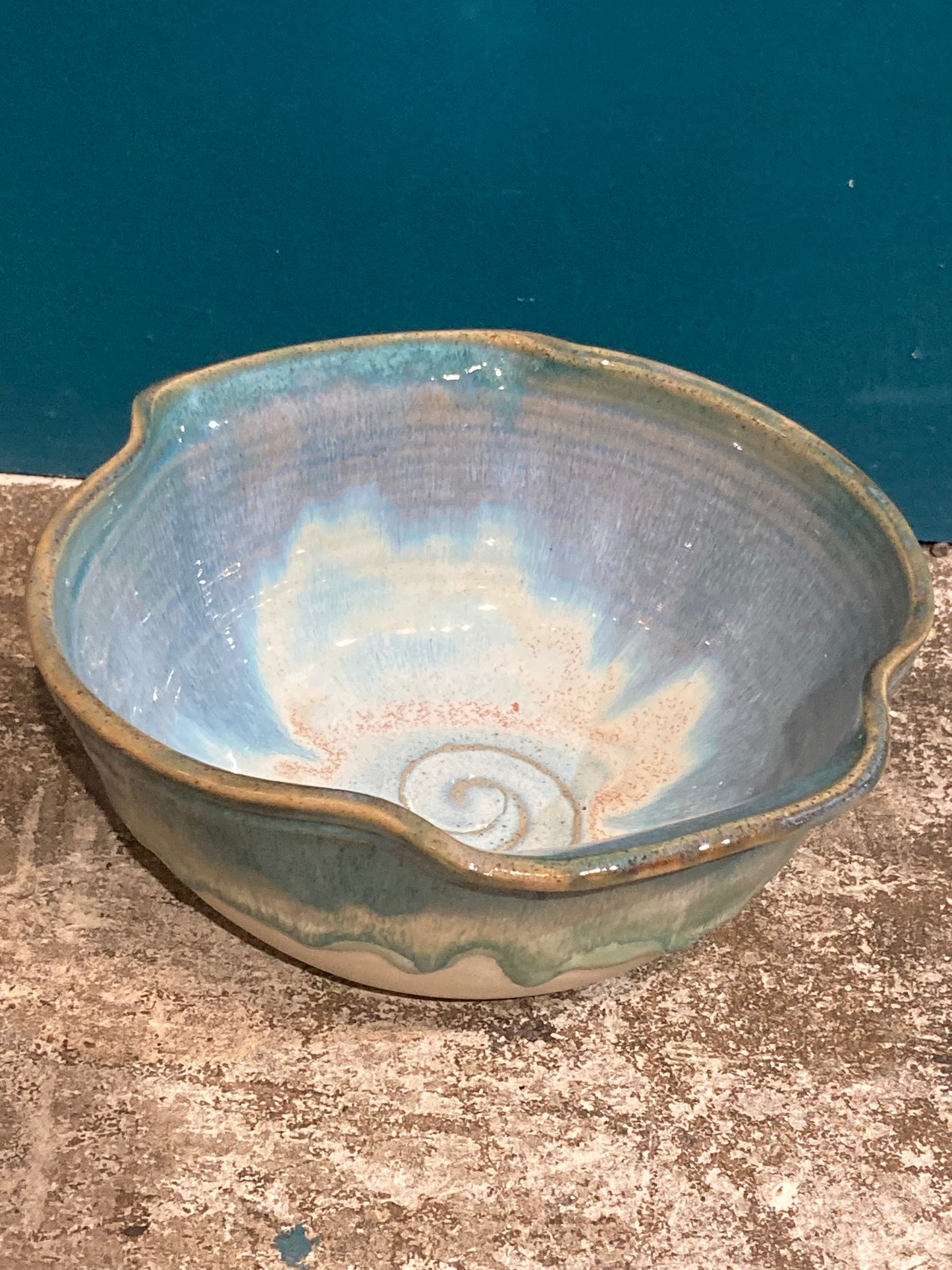 Ceramic Serving Bowl Pinched
