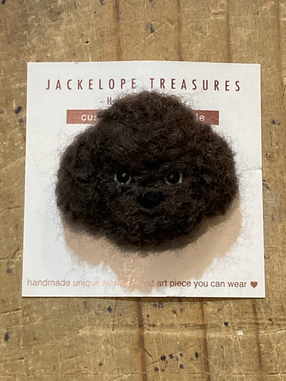 Dog Face Brooch