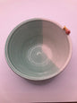 Coastal Stoneware Bowls and Dishes - White and Aqua