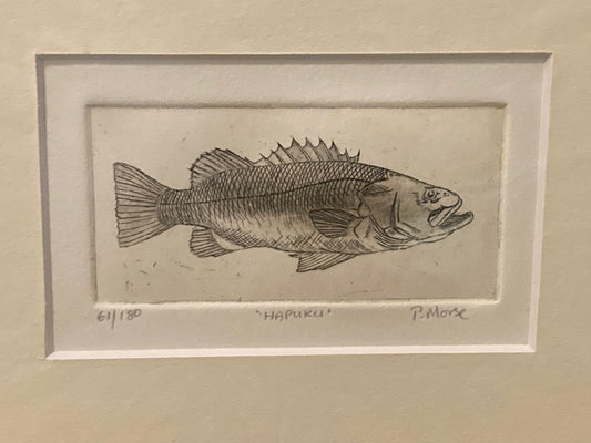 Hapuku Limited Edition Etching