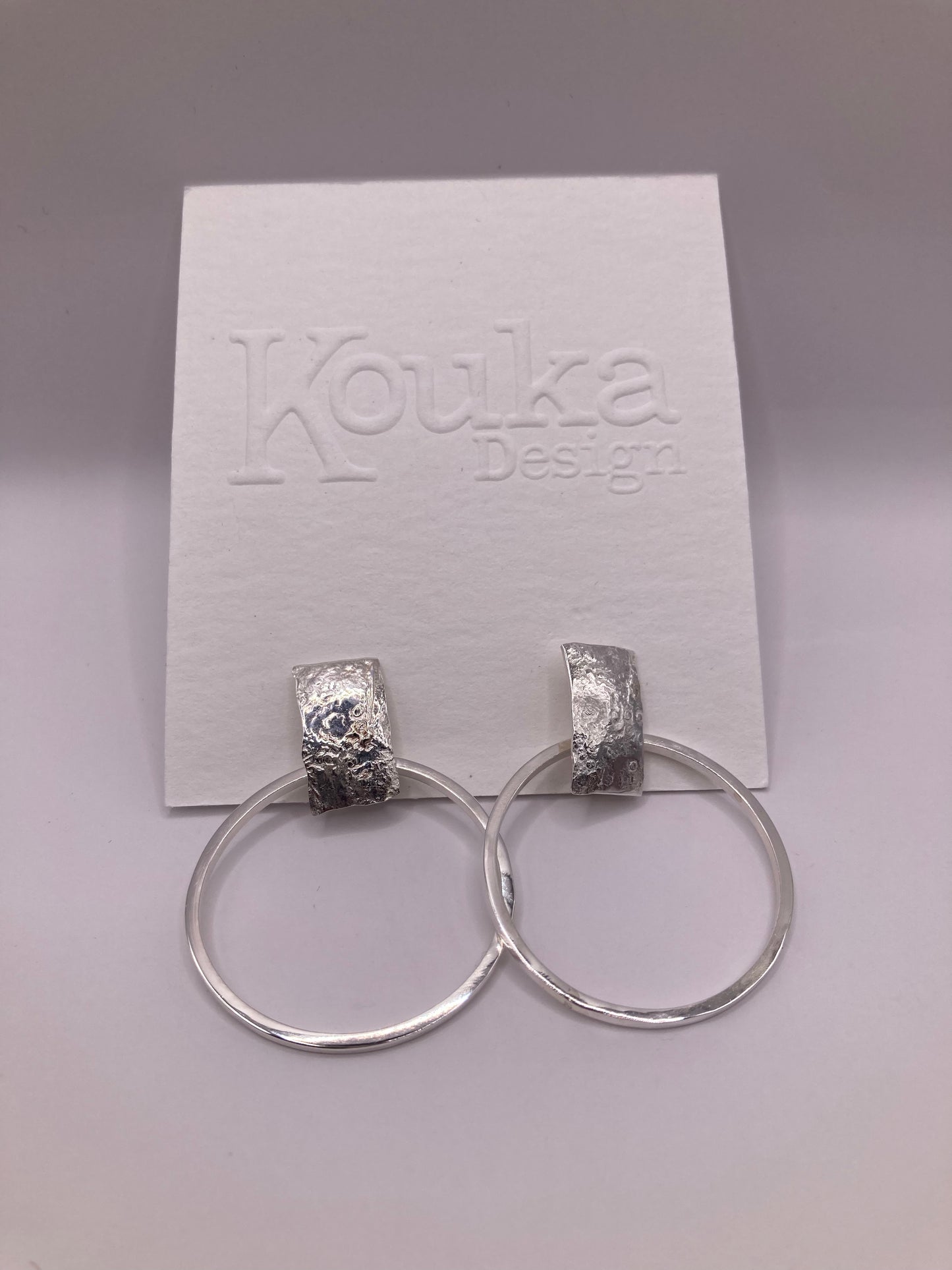 Hoop with Solid Piece Earrings