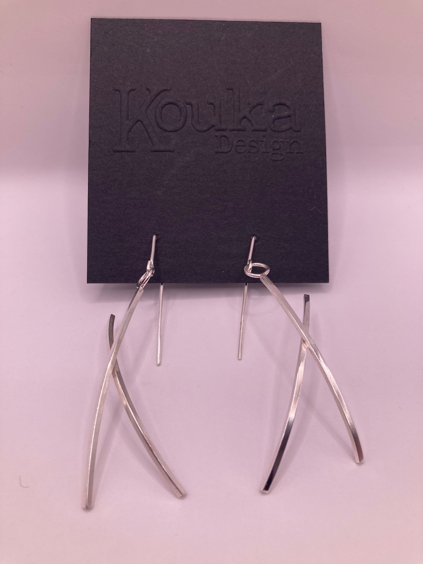 Silver Criss Cross Earrings