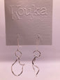 Wobbly Hoop Dangle Earrings