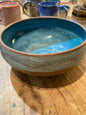 Ceramic Serving Bowl Wave Rim
