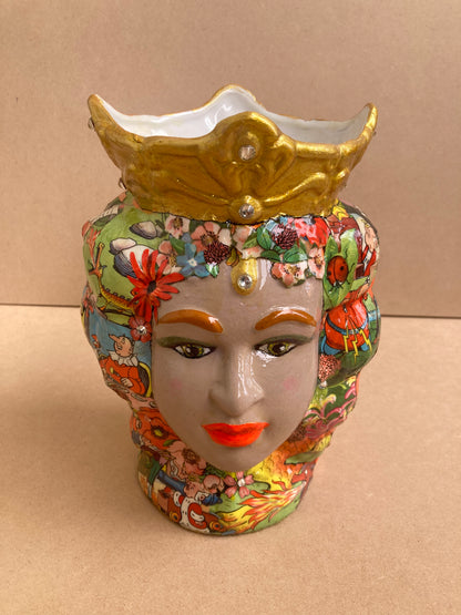 Queen Chaos - Mixed Media Sculpture