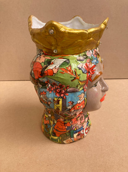 Queen Chaos - Mixed Media Sculpture