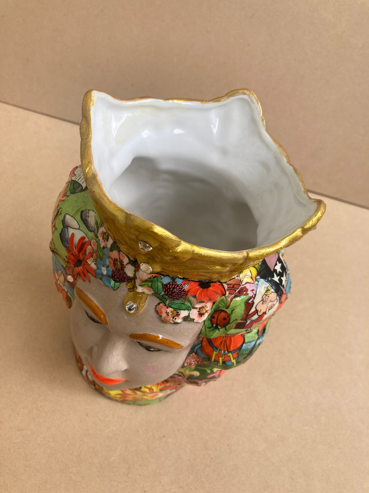 Queen Chaos - Mixed Media Sculpture